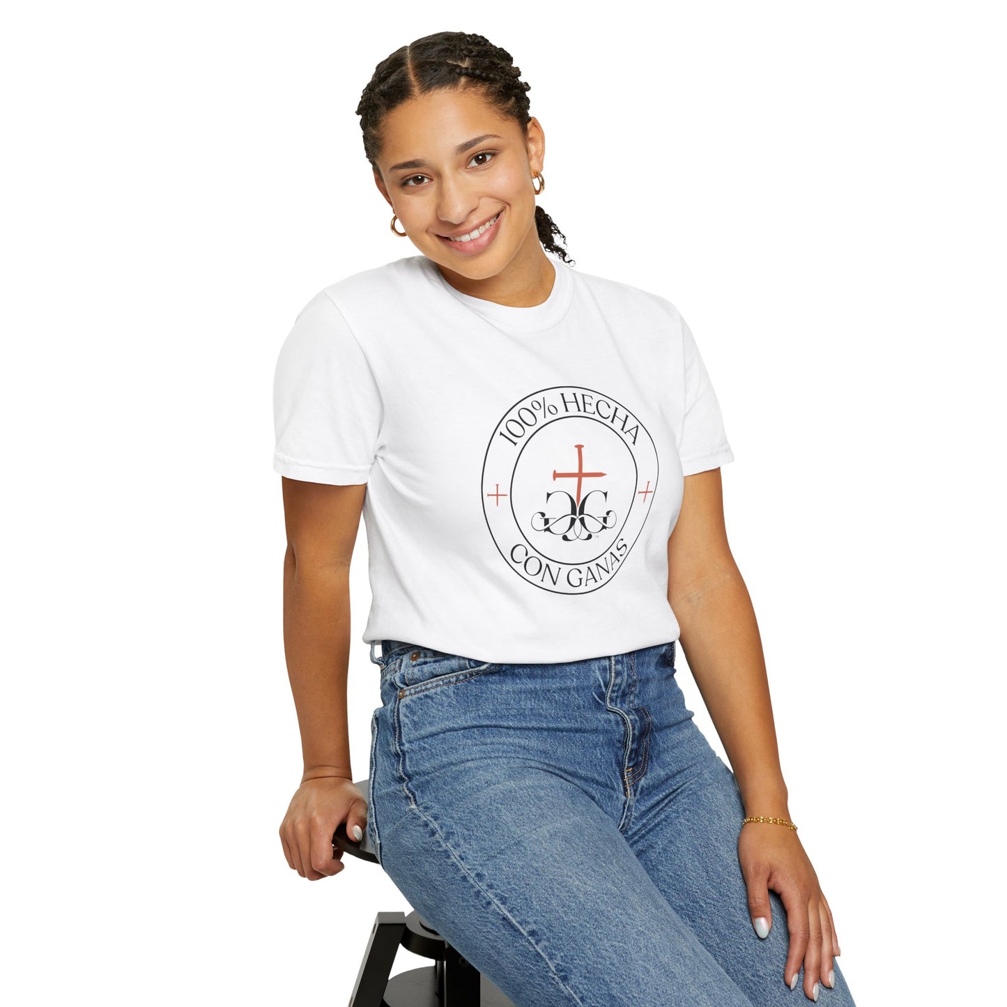 100% Hecha con Ganas – Three Crosses Edition Tee
